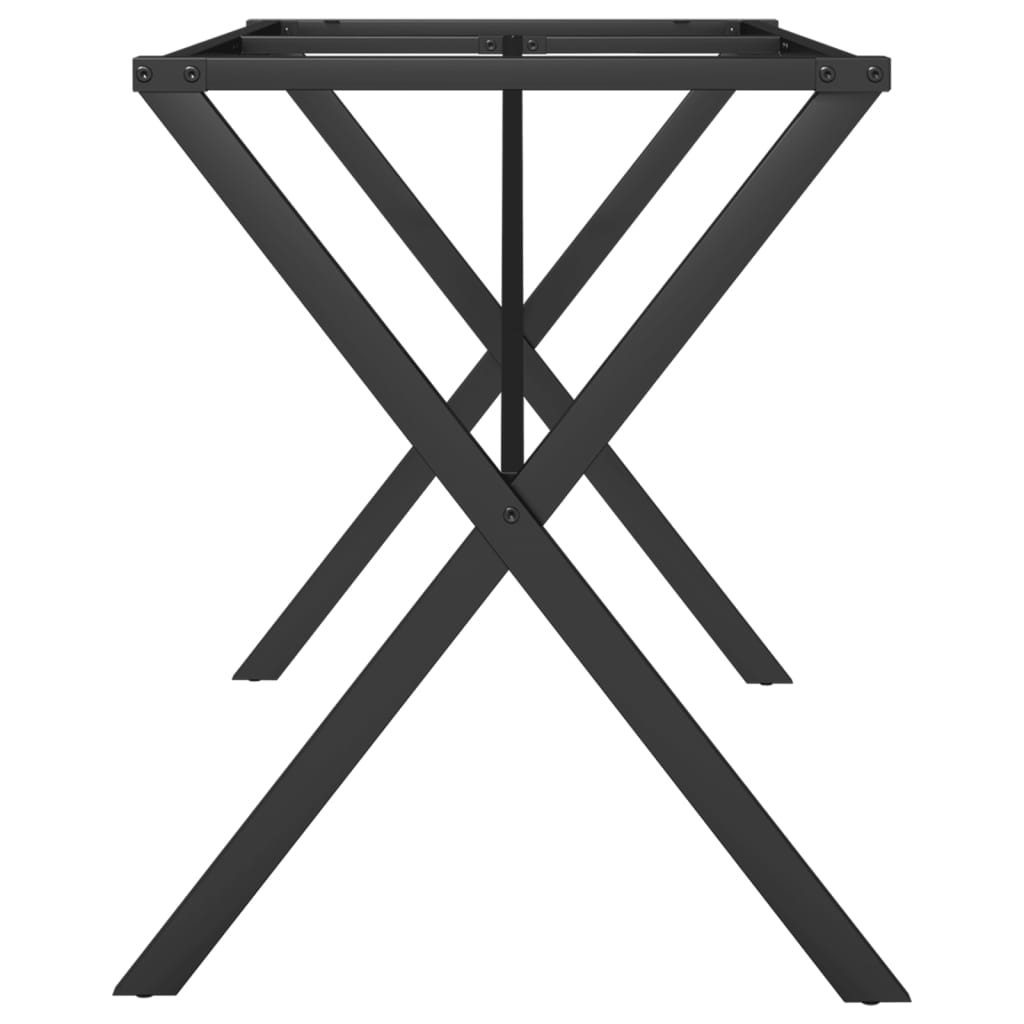 Pernas para mesa de jantar estrutura em X aço