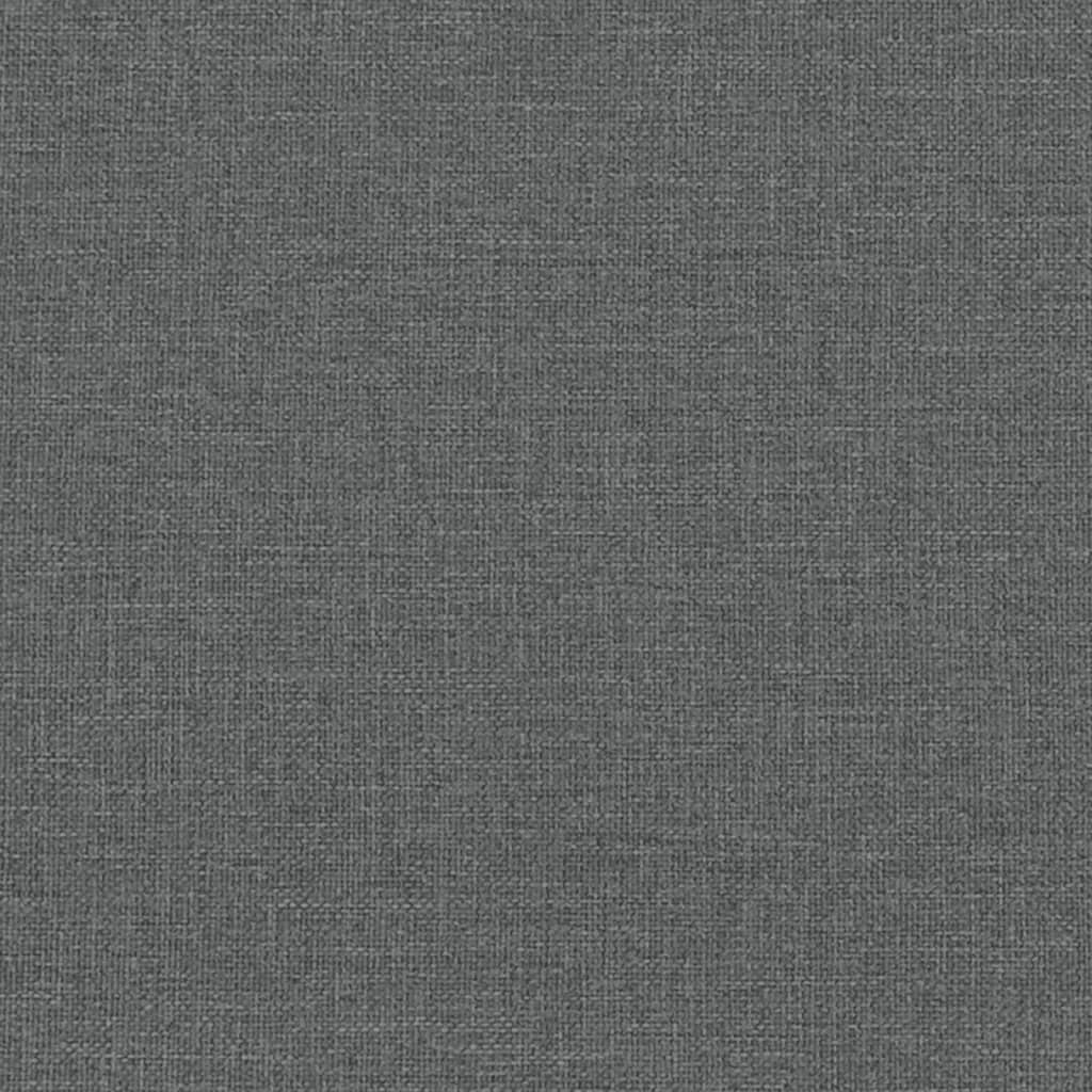 3 pcs conjunto de sofás tecido cinzento-escuro