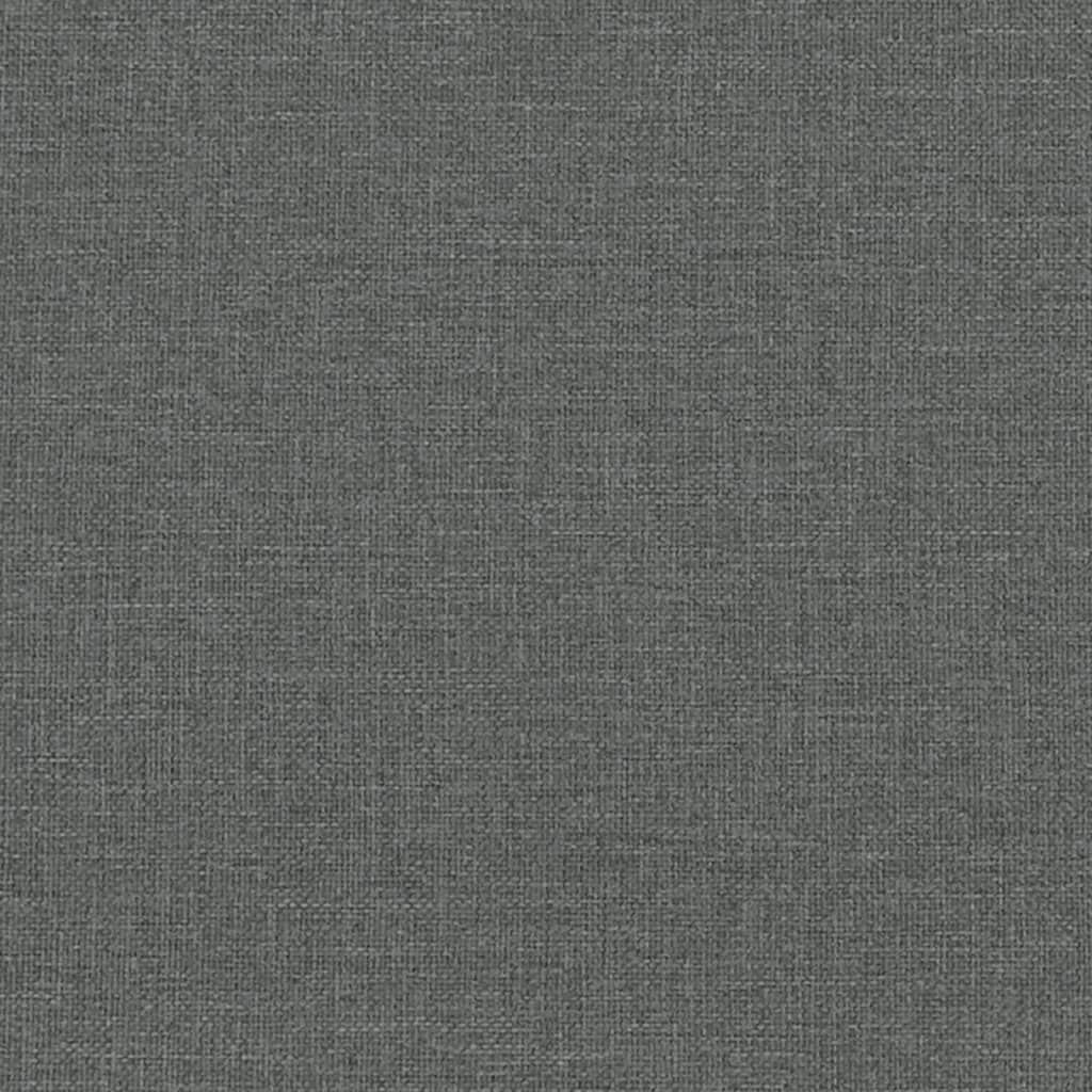 2 pcs conjunto de sofás tecido cinzento-escuro