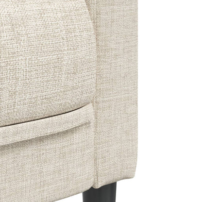 2 pcs conjunto de sofás tecido cor creme