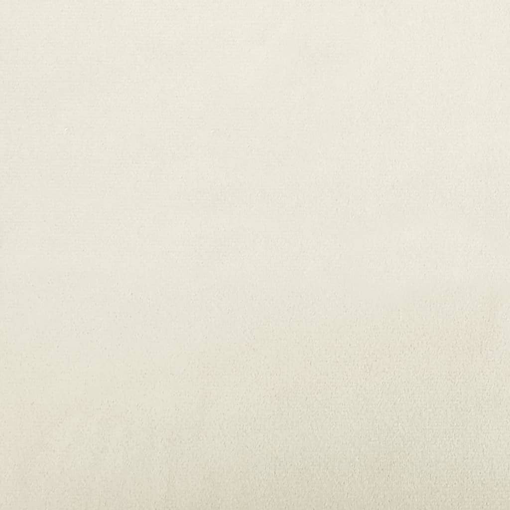 3 pcs conjunto de sofás com almofadas veludo cor creme