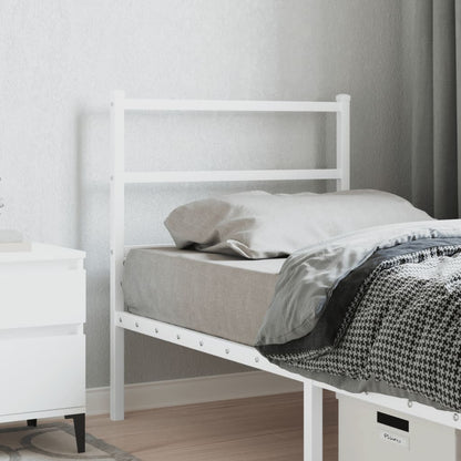 Cabeceira de cama 80 cm metal branco
