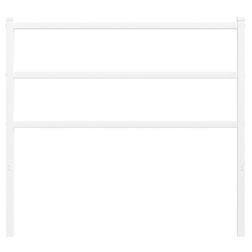 Cabeceira de cama 100 cm metal branco