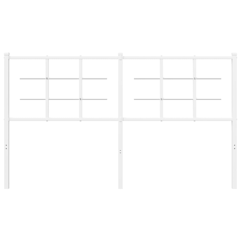 Cabeceira de cama 150 cm metal branco