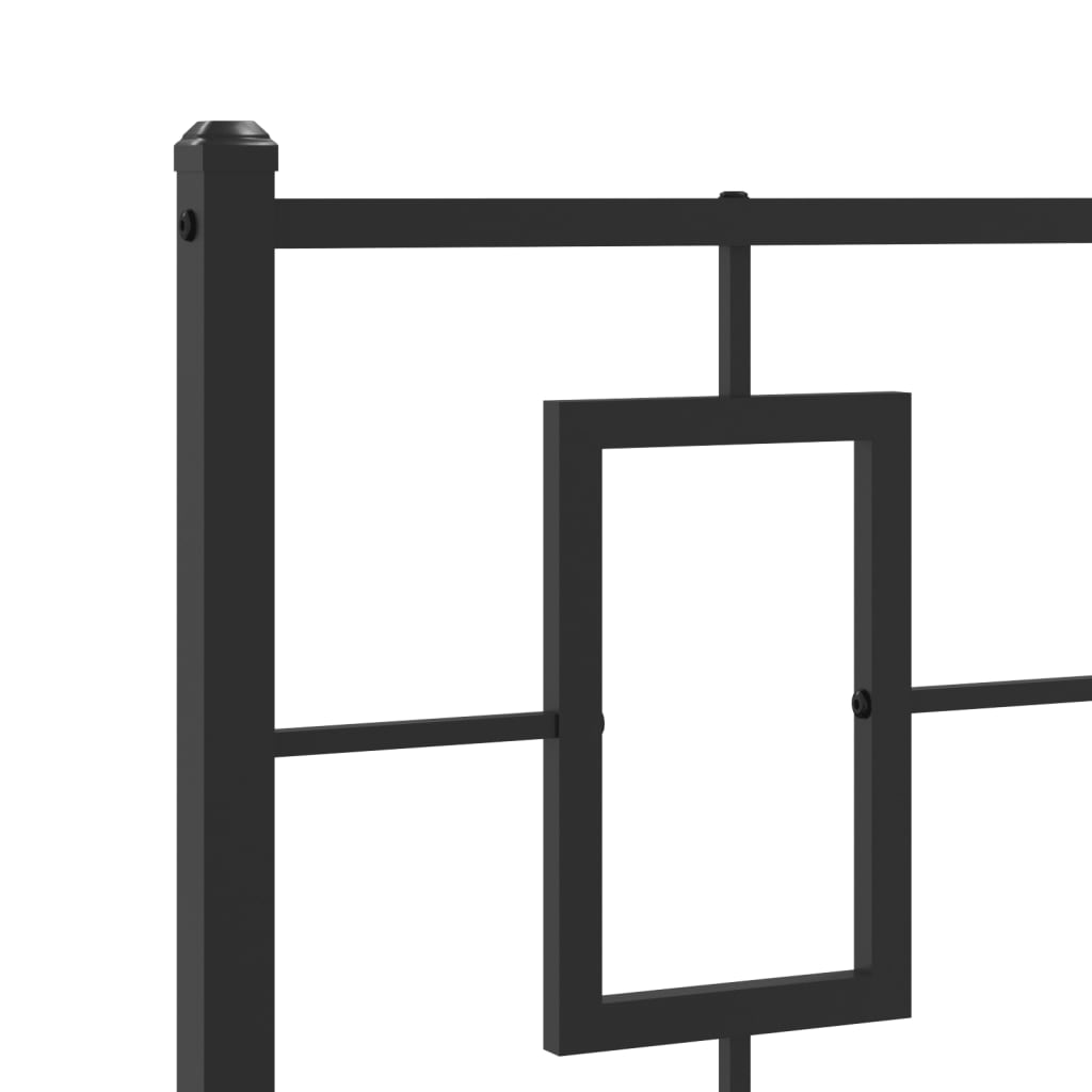 Cabeceira de cama 100 cm metal preto