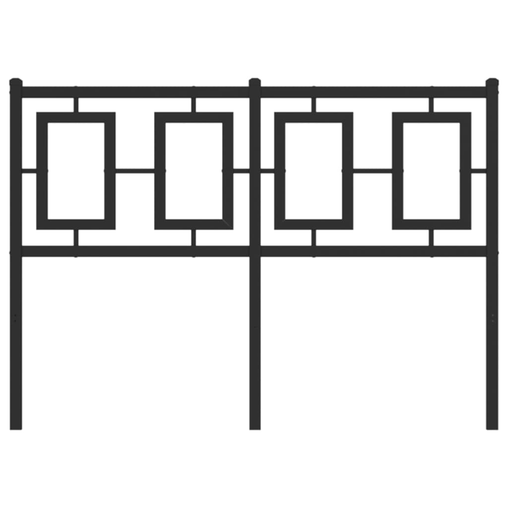 Cabeceira de cama 120 cm metal preto