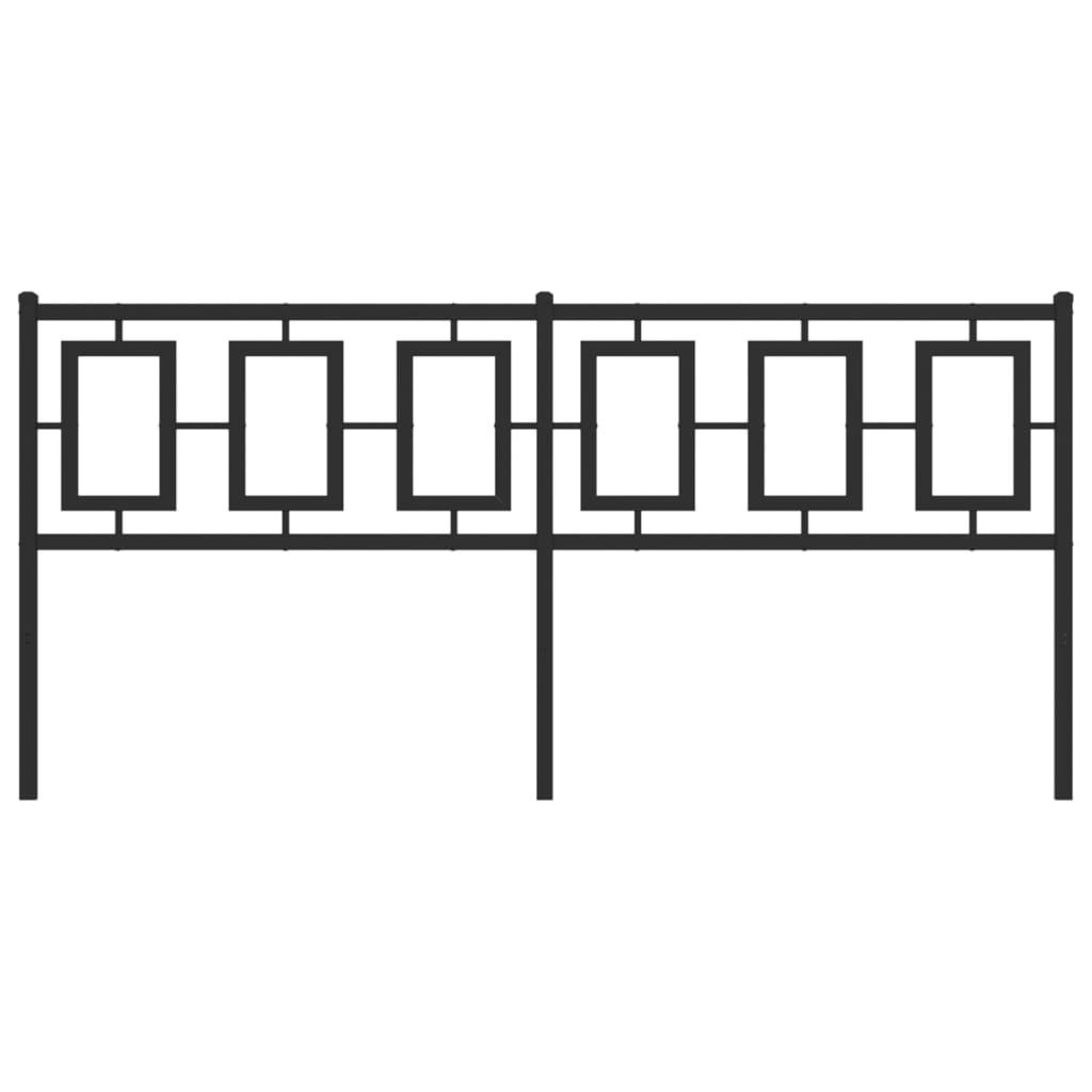 Cabeceira de cama 180 cm metal preto