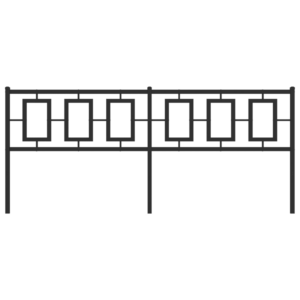 Cabeceira de cama 193 cm metal preto