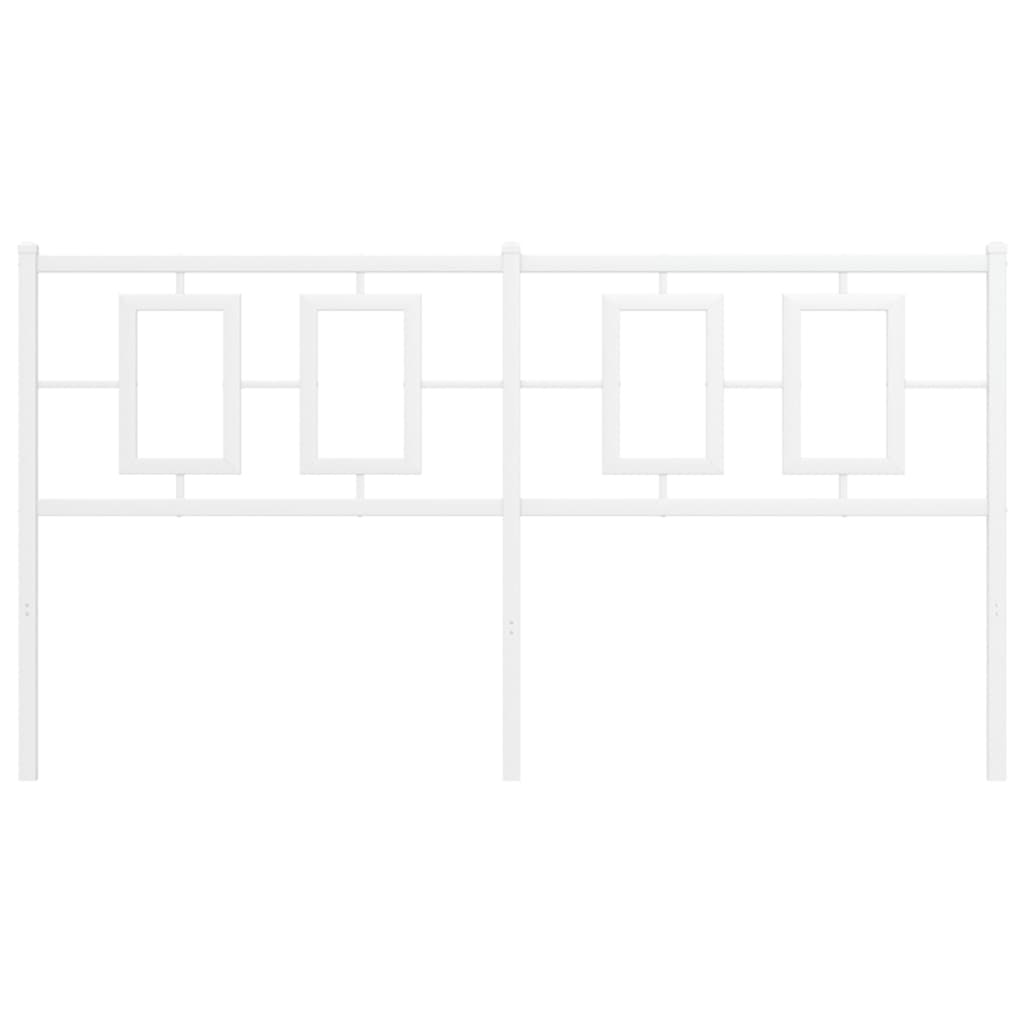 Cabeceira de cama 150 cm metal branco