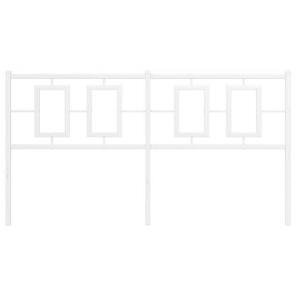 Cabeceira de cama 150 cm metal branco