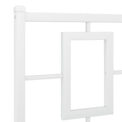 Cabeceira de cama 150 cm metal branco