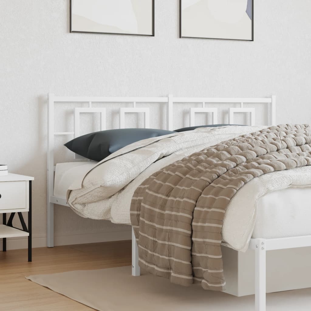 Cabeceira de cama 150 cm metal branco