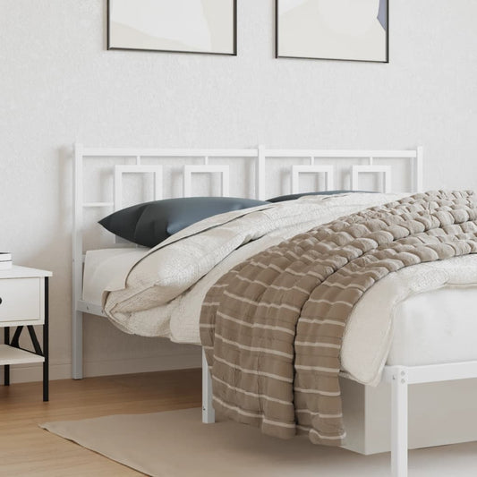 Cabeceira de cama 150 cm metal branco