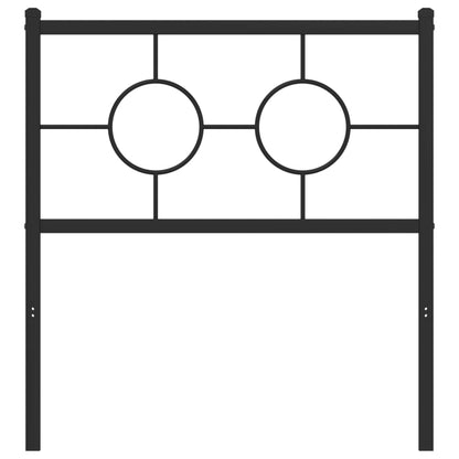 Cabeceira de cama 75 cm metal preto