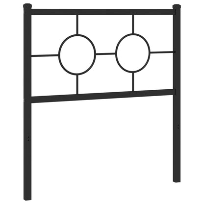 Cabeceira de cama 75 cm metal preto