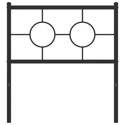 Cabeceira de cama 80 cm metal preto