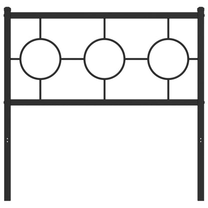 Cabeceira de cama 90 cm metal preto