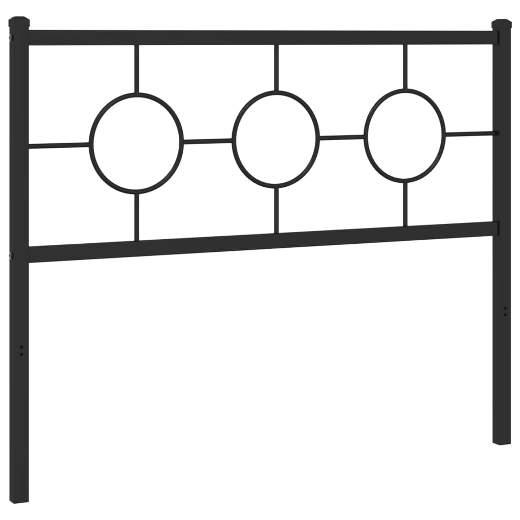 Cabeceira de cama 107 cm metal preto
