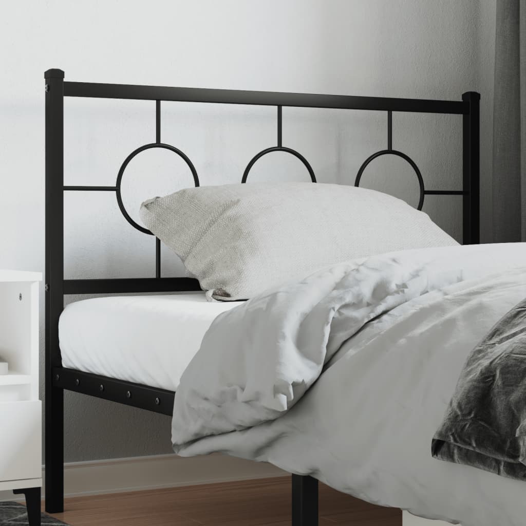 Cabeceira de cama 107 cm metal preto