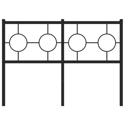 Cabeceira de cama 120 cm metal preto