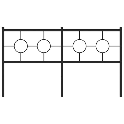 Cabeceira de cama 160 cm metal preto