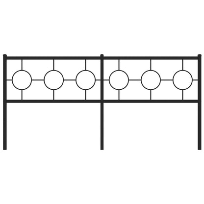 Cabeceira de cama 180 cm metal preto
