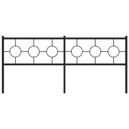 Cabeceira de cama 193 cm metal preto
