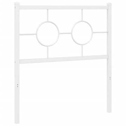 Cabeceira de cama 80 cm metal branco