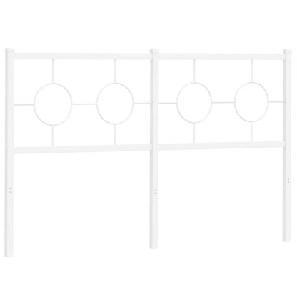 Cabeceira de cama 140 cm metal branco