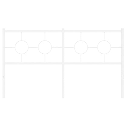 Cabeceira de cama 160 cm metal branco