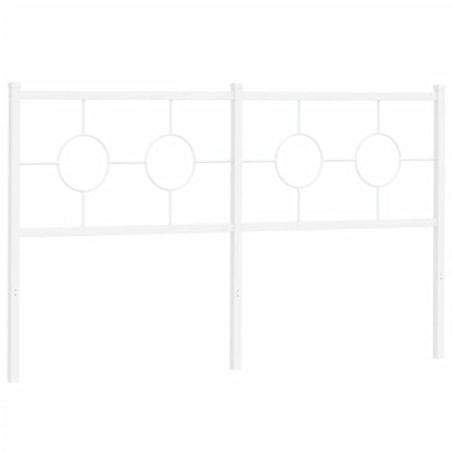 Cabeceira de cama 160 cm metal branco