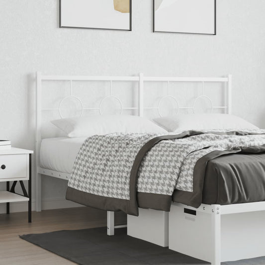 Cabeceira de cama 160 cm metal branco