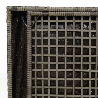 Caixa de Almofadas Cinzeto 50 x 50 x 50 cm vime PE