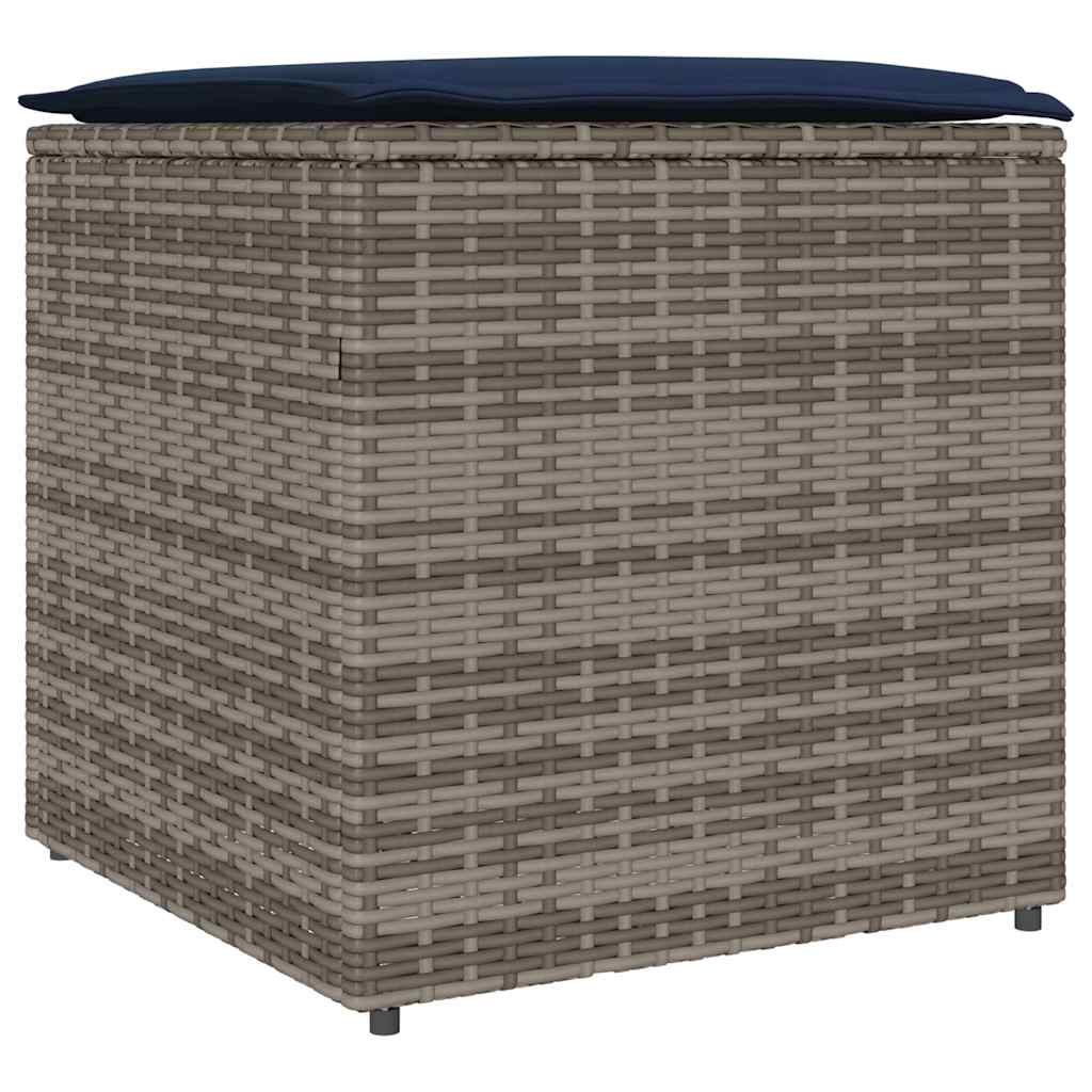 Caixa de Almofadas Cinzeto 50 x 50 x 50 cm vime PE