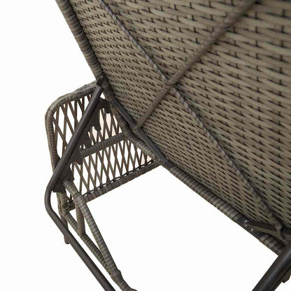 Espreguiçadeira com almofada Cinzeto 157 x 55 x 92cm vime PE