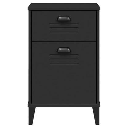 Mesa de cabeceira VIKEN derivados de madeira preto