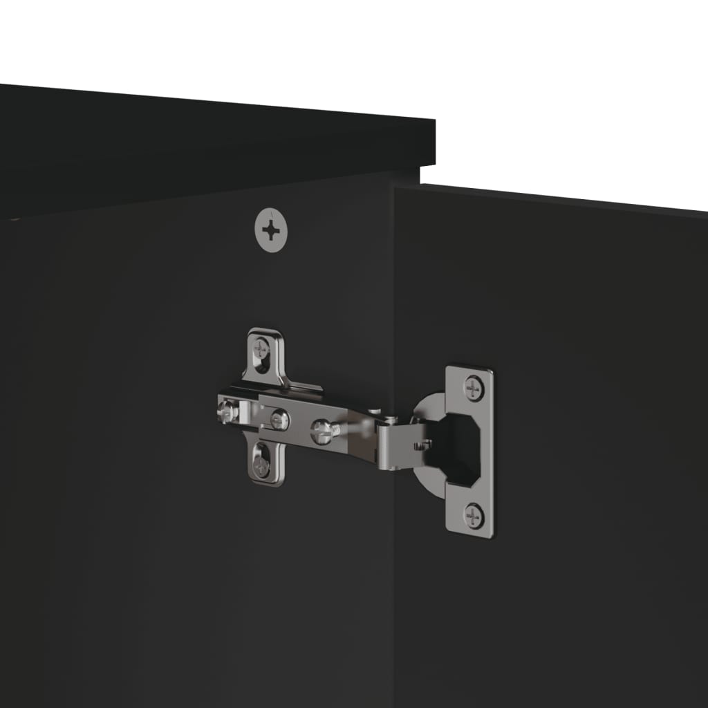 Aparador VIKEN 80x40x80 cm derivados de madeira preto