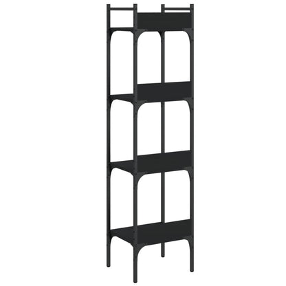 Estante c/ 4 prateleiras 35x30x138,5 cm derivados madeira preto