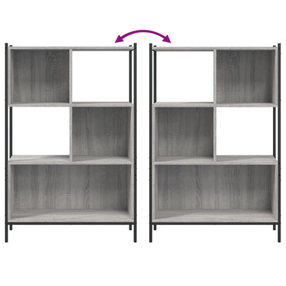 Estante 72x28x109 cm derivados de madeira cinzento sonoma