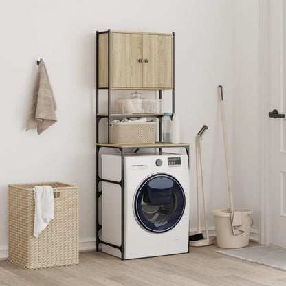Armário máquina lavar roupa 68x48,5x194 cm carvalho sonoma