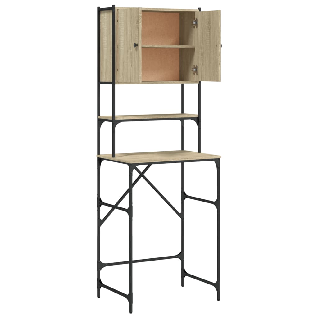Armário máquina lavar roupa 68x48,5x194 cm carvalho sonoma