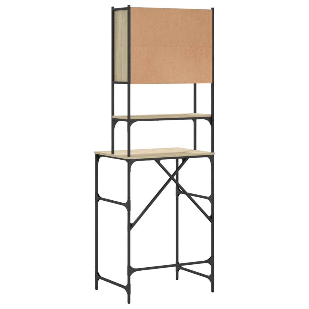 Armário máquina lavar roupa 68x48,5x194 cm carvalho sonoma