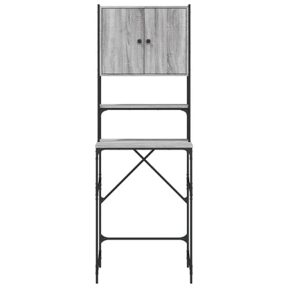 Armário máquina de lavar 68x48,5x194 cm sonoma cinzento