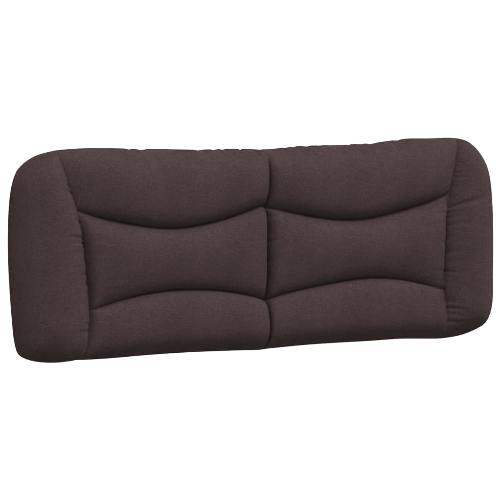 Estrutura de cama sem colchão Hvar 180x200 cm tecido castanho-escuro