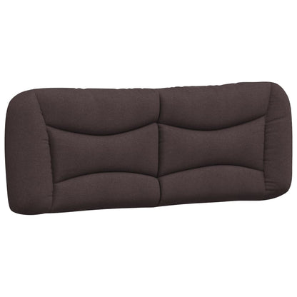 Estrutura de cama sem colchão Hvar 180x200 cm tecido castanho-escuro