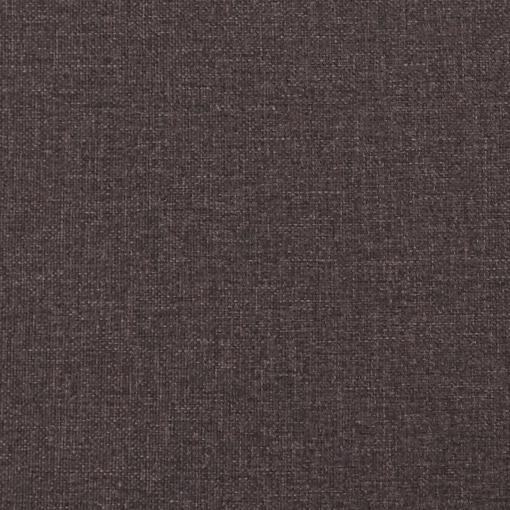 Estrutura de cama sem colchão Hvar 180x200 cm tecido castanho-escuro