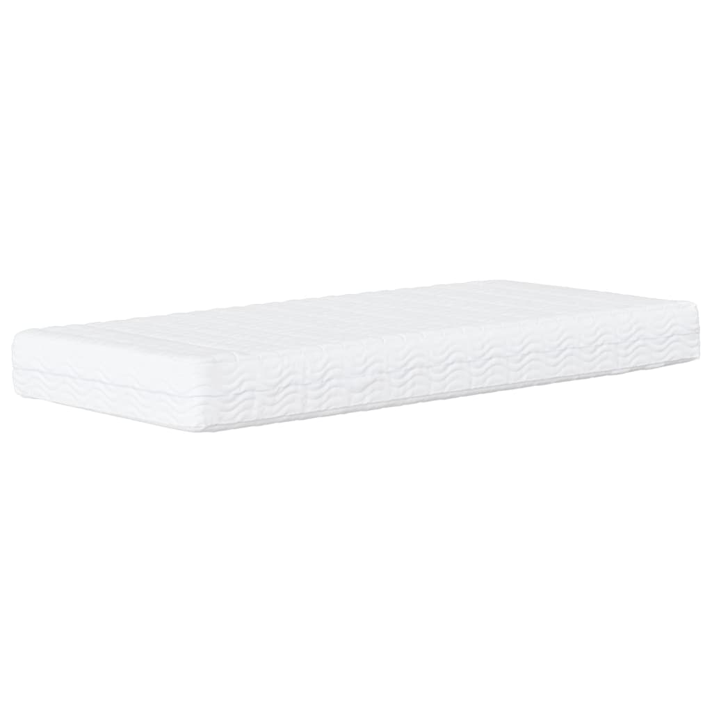 Cama com colchão Dover 80x200 cm couro artificial castanho