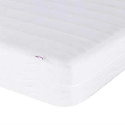 Cama com colchão Dover 90x190 cm couro artificial cinzento