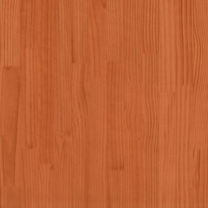 Cama para cães 95,5x65,5x28 cm madeira de pinho castanho-mel