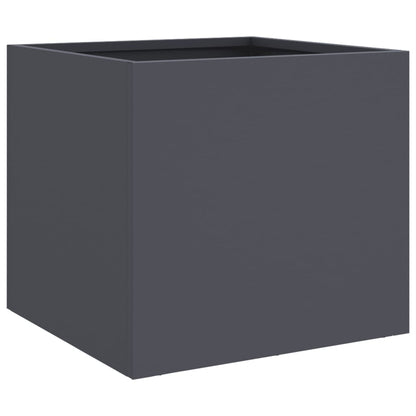 Vasos/floreiras 2 pcs 32x30x29 cm aço antracite